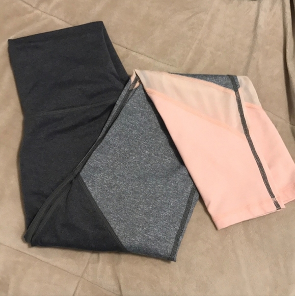 Aerie Colorblock 'Move' Workout Leggings & Matching Cropped 3/4 Zip Up - Picture 5 of 5